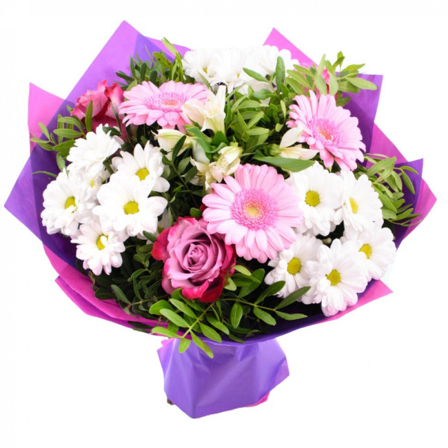 Букет цветов "Теплый привет" Букет цветов "Теплый привет"